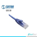 PATCH CORD CAT6 3MT AZUL SATRA