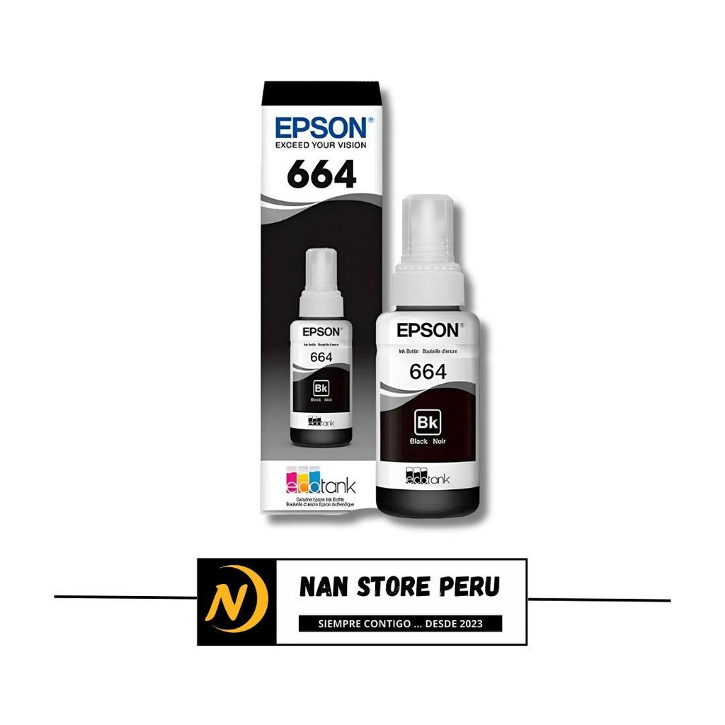[STEPT664120] TINTA EPSON T664-120 NEGRO