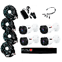 KIT 4 CÁMARAS 2 MIN IDOMO 2 CAM TUBO 700TVL  1DVR  