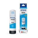 TINTA EPSON CYAN BOTELLA T504