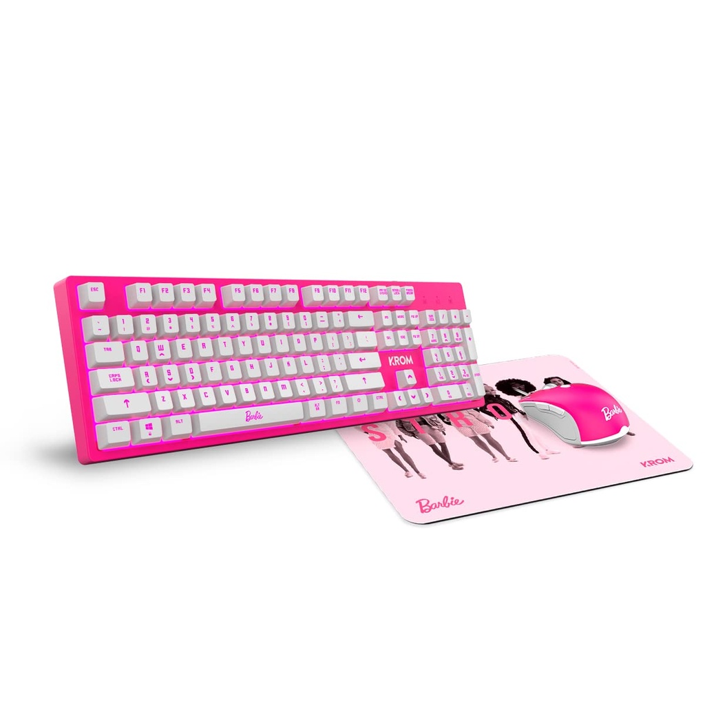 [NXKROMKANDYB] COMBO 3-1 TECLADO MOUSE PAD DE BARBIE