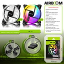 FAN COOL AUREOLA DOBLE HALO  AB-111 RGB 18CM
