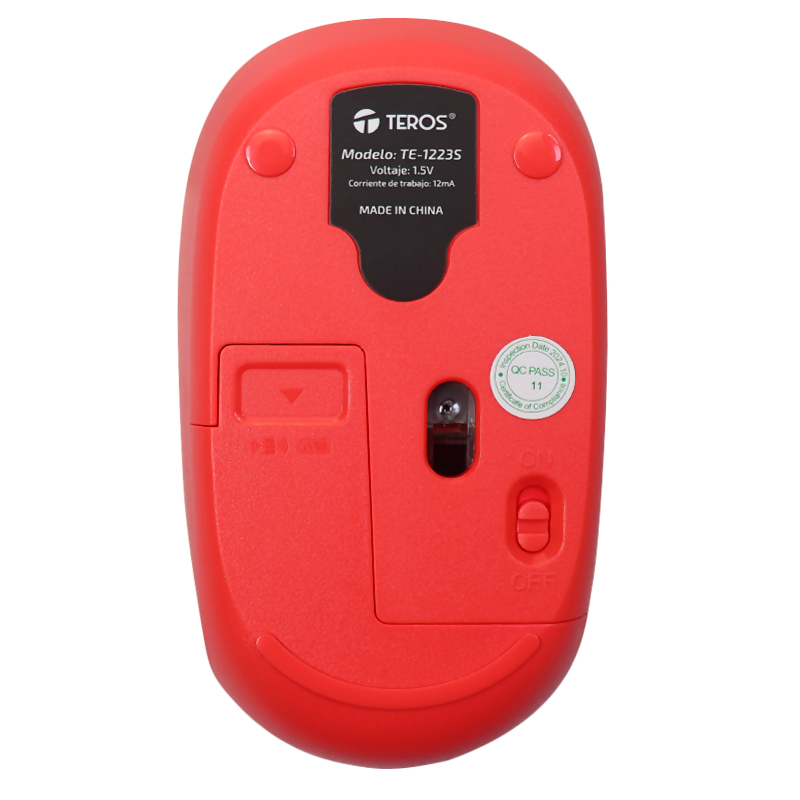 [MSWRDTE1223S] MOUSE STD WIRELESS TE1223 RD