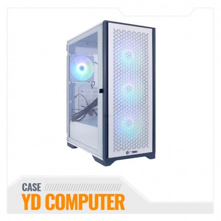 [CSSNAHAC482TG] CS GAMER HALION SNAKE C482TG BLANCO VIDRIO 4XRGB SIN FUENTE