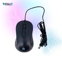 MOUSE ÓPTICO TEROS TE-1229S, USB, 4 BOTONES, NEGRO