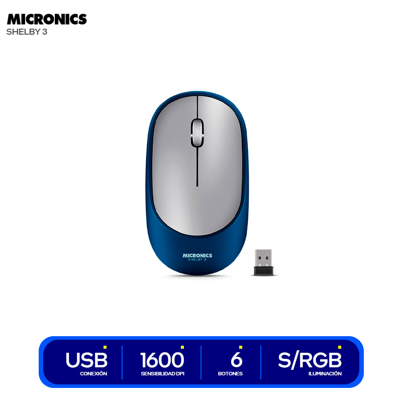 [PARSHELBYM701] MOUSE SHELBY 3 BLUE MIC M701