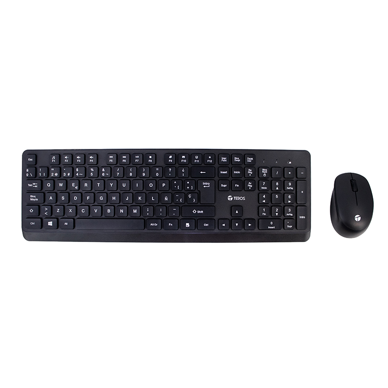 [KBMSWBKTE5011CS] KIT TECLADO Y MOUSE INALAMBRICO TE5011CS