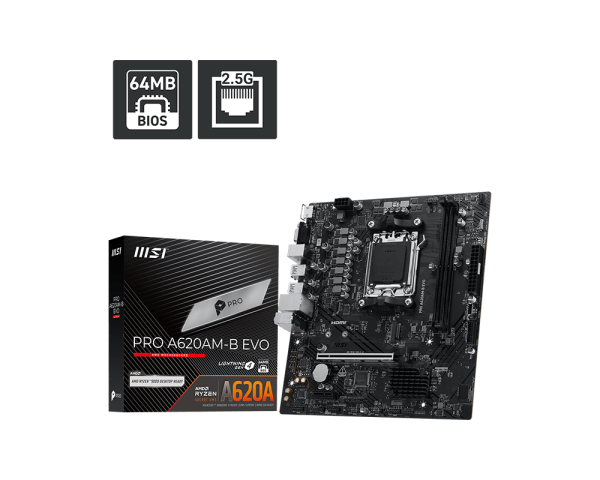 [MBMSA620MBPROEV] MB MS PRO A620AM-B EVO SVL DR5