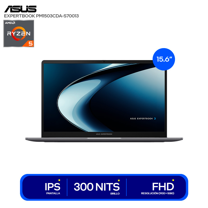 [NBAS90NX09D1M0E] NB ASUS PM1503CDA-S70013 15.6 LED FHD IPS AMD RYZEN 5 7535HS 3.3/4.55GHZ 8GB DDR5
