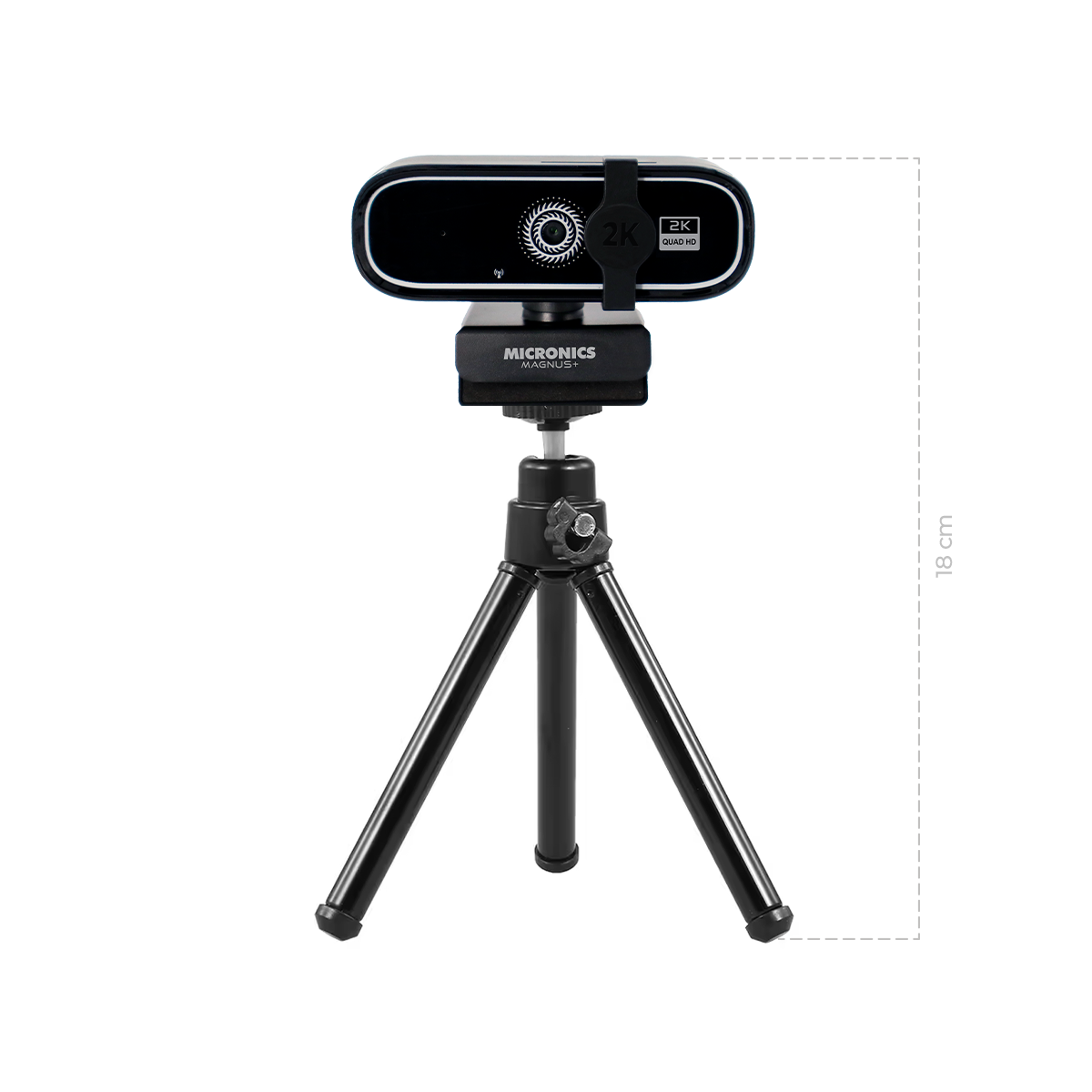 CAMARA WEB MAGNUS MIC W701TR + TRIPODE QHD 2P2G MIC